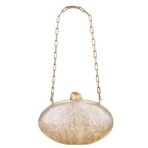 Cult Gaia Eviana Clutch Bag Handbag Purse Evening Cocktail Wedding Party Ivory